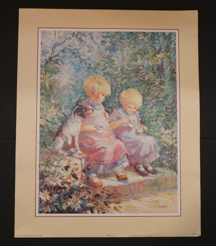 Vtg 1986 tea time litho - 1986,